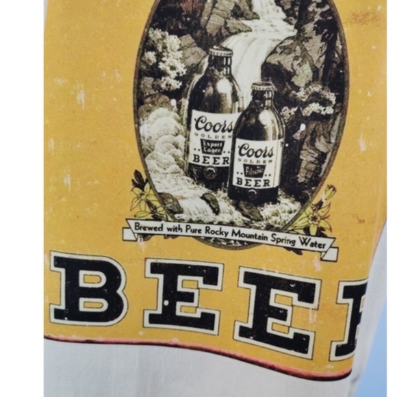 Cream coors beer graphic vintage look tee - Picture 5 of 5